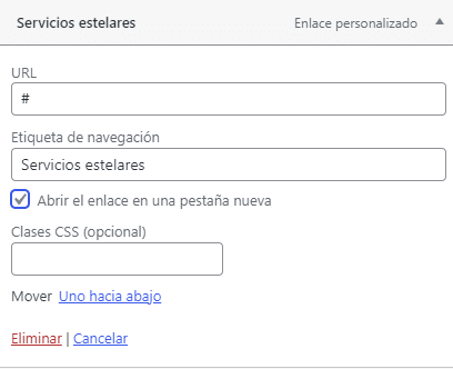 Cómo poner target_blank en el menú de WordPress